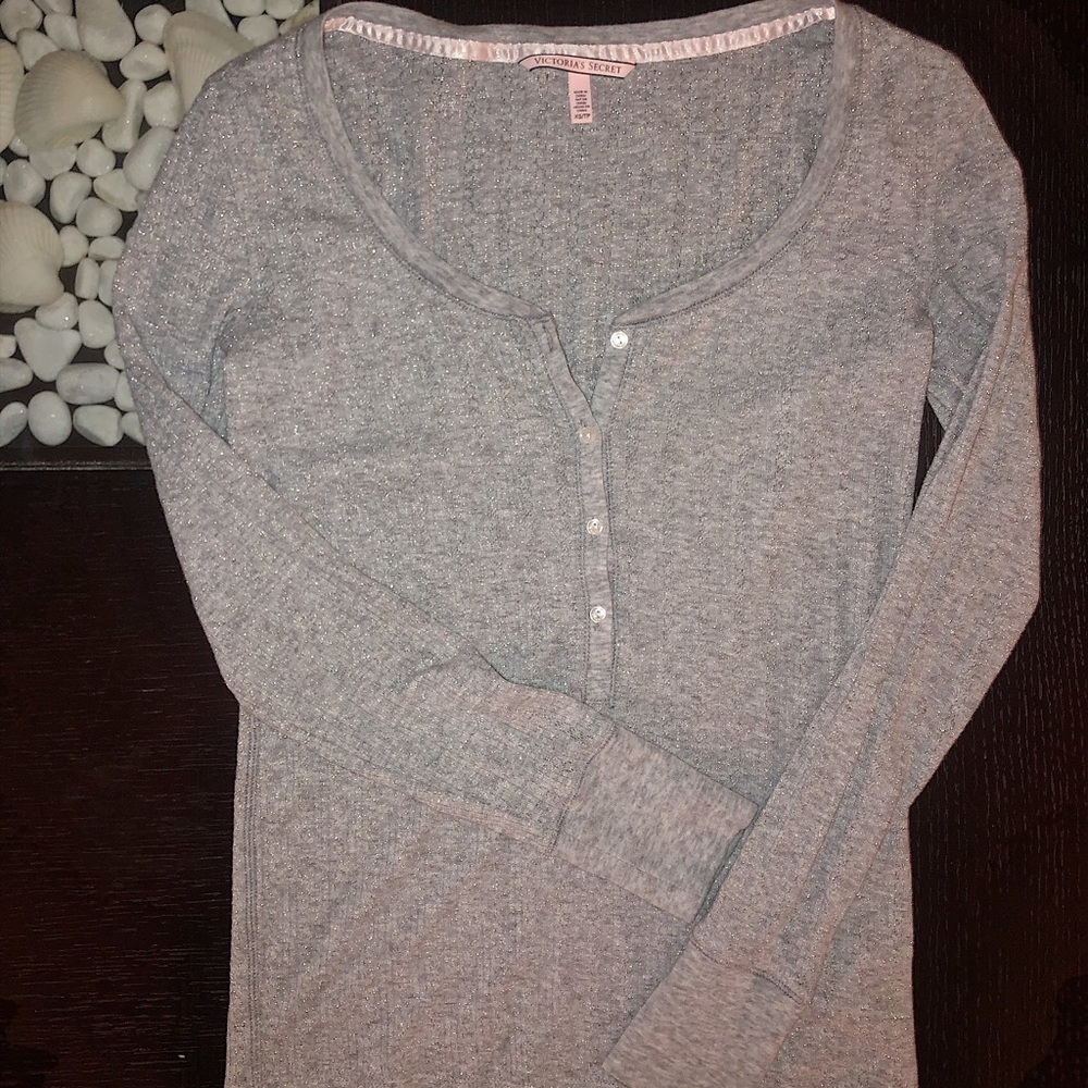 Victoria Secret gray sweater side XS